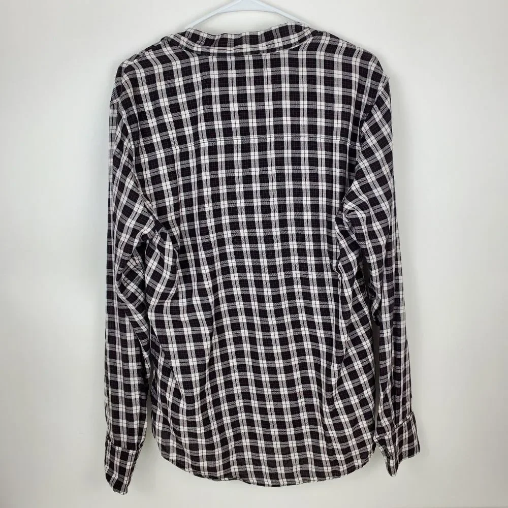 PAIGE Hunter Plaid Shirt Slim Fit Dual Chest Flap Pockets Button Down Cotton Men - Picture 8 of 8